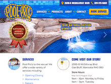 Tablet Screenshot of poolpros.ca