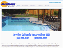 Tablet Screenshot of poolpros.com